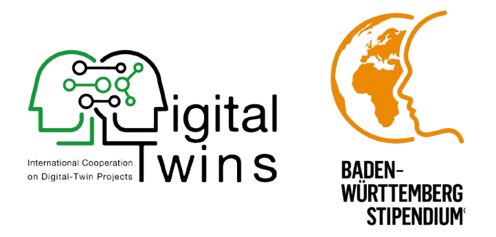 Digital Twins and Baden-Württemberg Stipendium Logos